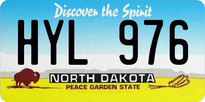 ND license plate HYL976
