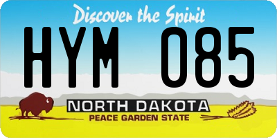 ND license plate HYM085