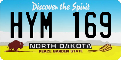 ND license plate HYM169