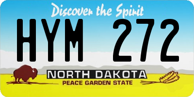 ND license plate HYM272