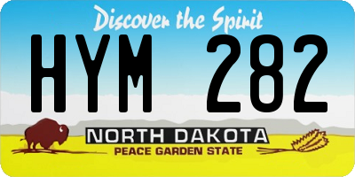 ND license plate HYM282