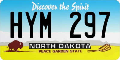 ND license plate HYM297