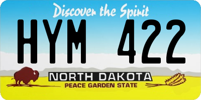 ND license plate HYM422