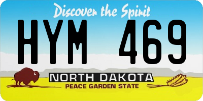 ND license plate HYM469