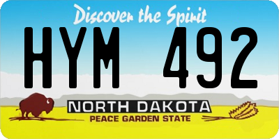 ND license plate HYM492