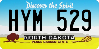 ND license plate HYM529