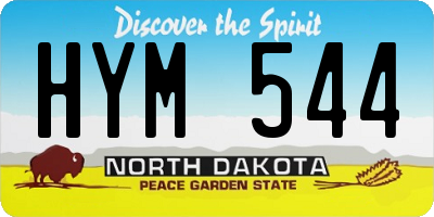 ND license plate HYM544