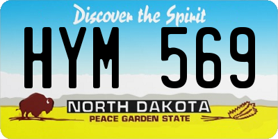 ND license plate HYM569