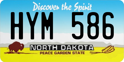 ND license plate HYM586