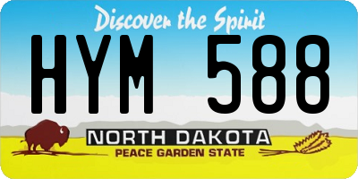 ND license plate HYM588