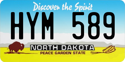 ND license plate HYM589