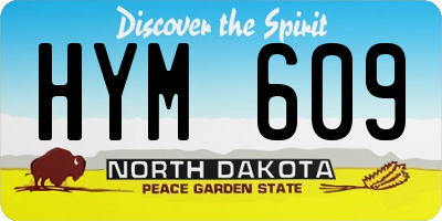 ND license plate HYM609
