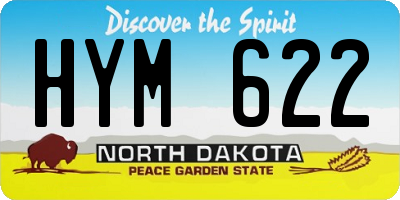 ND license plate HYM622