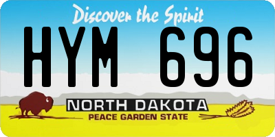 ND license plate HYM696