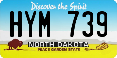 ND license plate HYM739