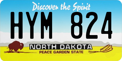 ND license plate HYM824