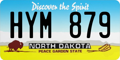 ND license plate HYM879