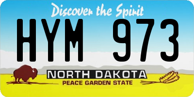 ND license plate HYM973