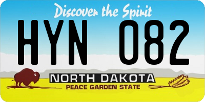 ND license plate HYN082