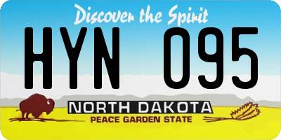 ND license plate HYN095