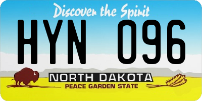ND license plate HYN096