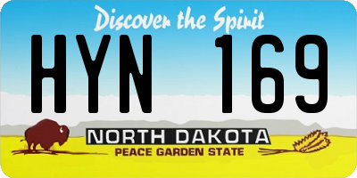 ND license plate HYN169