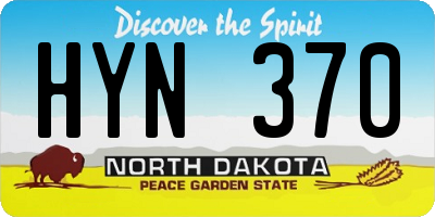 ND license plate HYN370