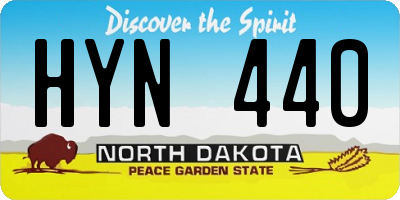 ND license plate HYN440