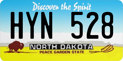 ND license plate HYN528