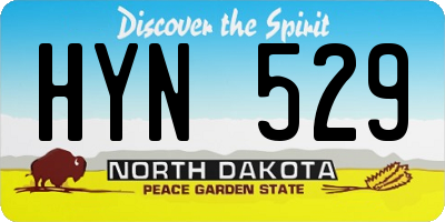 ND license plate HYN529