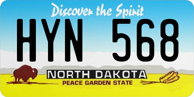 ND license plate HYN568