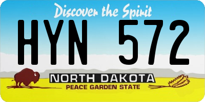 ND license plate HYN572