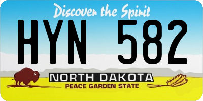 ND license plate HYN582