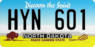 ND license plate HYN601