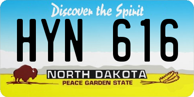 ND license plate HYN616