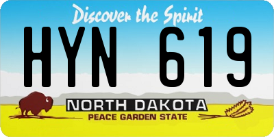 ND license plate HYN619