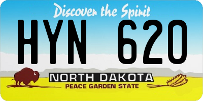 ND license plate HYN620