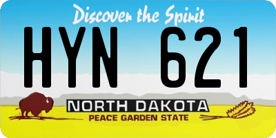 ND license plate HYN621