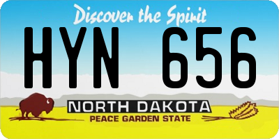 ND license plate HYN656