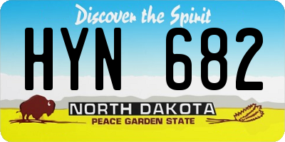 ND license plate HYN682