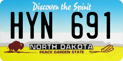 ND license plate HYN691