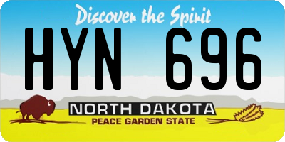 ND license plate HYN696