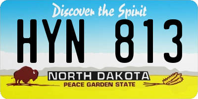 ND license plate HYN813
