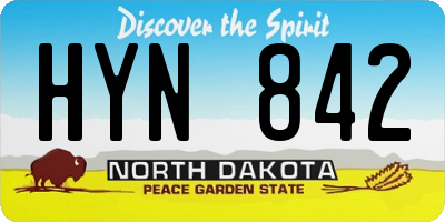 ND license plate HYN842