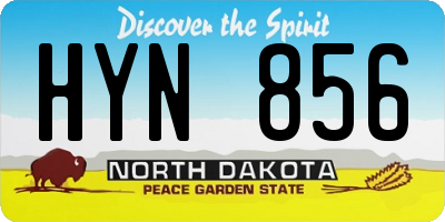 ND license plate HYN856