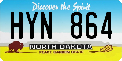 ND license plate HYN864