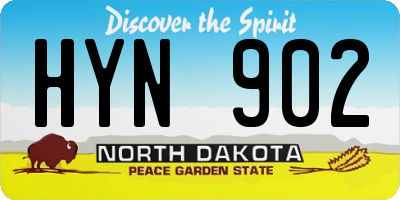 ND license plate HYN902