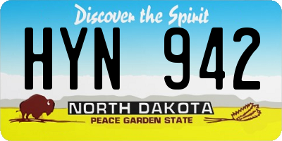 ND license plate HYN942