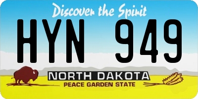 ND license plate HYN949