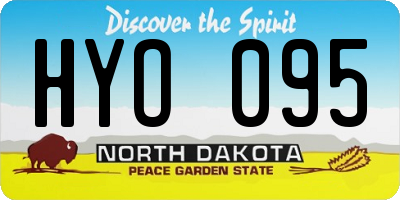 ND license plate HYO095